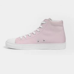 Harlow & Lloyd Pink Cherry Blossom Women's Hightop Canvas Shoe