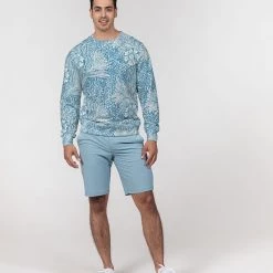 Harlow & Lloyd Victorian Blue Floral Men's French Terry Pullover Sweatshirt 15 Harlow & Lloyd Victorian Blue Floral Men's French Terry Pullover Sweatshirt