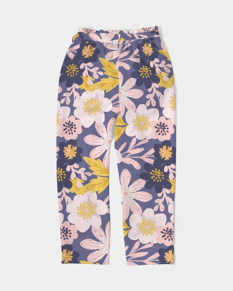 Harlow & Lloyd Purple Frisky Floral Women's Belted Tapered Pants Pants & Joggers 5 Harlow & Lloyd Purple Frisky Floral Women's Belted Tapered Pants Pants & Joggers