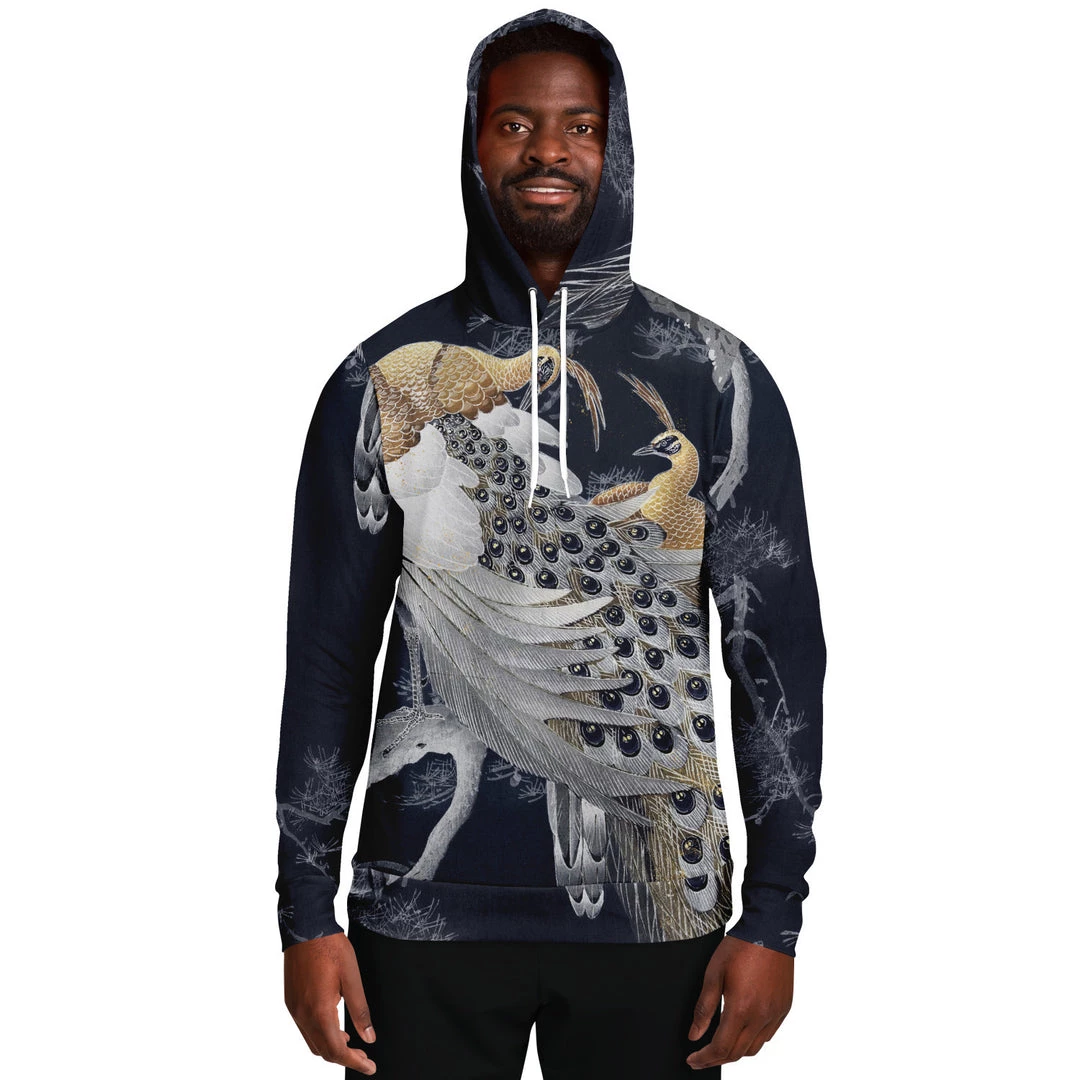 Subliminator Hoodies Perched Peacocks Unisex Hoodie 9 Subliminator Hoodies Perched Peacocks Unisex Hoodie