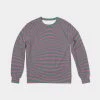 Harlow & Lloyd Fuchsia & Green Optical Men's French Terry Pullover Sweatshirt Sweatshirts & Pullovers