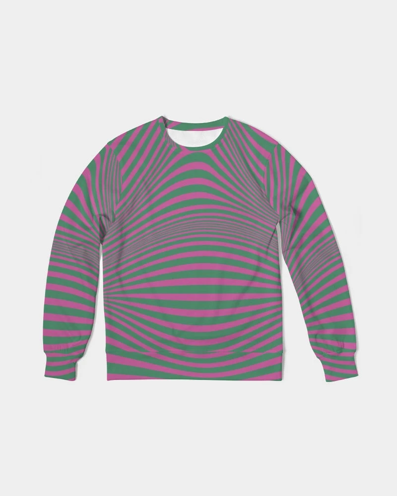 Harlow & Lloyd Fuchsia & Green Optical Men's French Terry Pullover Sweatshirt Sweatshirts & Pullovers 3 Harlow & Lloyd Fuchsia & Green Optical Men's French Terry Pullover Sweatshirt Sweatshirts & Pullovers
