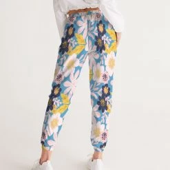 Harlow & Lloyd Blue Frisky Floral Lightweight Women's Track Pants