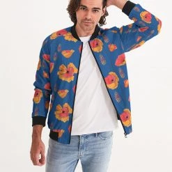 Harlow & Lloyd Jackets Wild Orange Vines Men's Bomber Jacket 10 Harlow & Lloyd Jackets Wild Orange Vines Men's Bomber Jacket