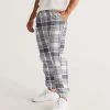 Harlow & Lloyd Black & White Tartan Check Lightweight Men's Track Pants Pants & Joggers 1 Harlow & Lloyd Black & White Tartan Check Lightweight Men's Track Pants Pants & Joggers