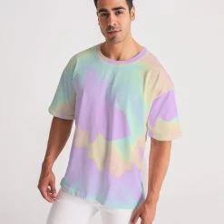 Harlow & Lloyd T Shirts & Tanks Lilac Mint Tie Dye Men's Premium Heavyweight Tee