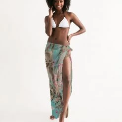 Harlow & Lloyd Vintage Bird & Tropical Palm Swim Cover Up 9 Harlow & Lloyd Vintage Bird & Tropical Palm Swim Cover Up