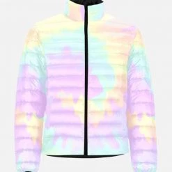 Harlow & Lloyd Jackets Lilac Mint Tie Dye Men's Lightweight Puffer Jacket
