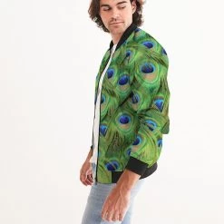 Harlow & Lloyd Stunning Peacock Men's Bomber Jacket Jackets