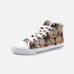Harlow & Lloyd Baseball High Top Canvas Shoes