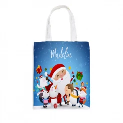 ThisNew Personalized Christmas Tote With Inner Zip Pocket 10 ThisNew Personalized Christmas Tote With Inner Zip Pocket