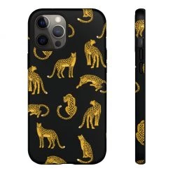 Printify Black Leopards Tough Phone Case