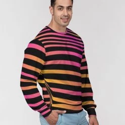 Harlow & Lloyd Sweatshirts & Pullovers Neon Sunrise Classic French Terry Crewneck Pullover Sweatshirt