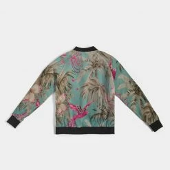 Harlow & Lloyd Vintage Bird & Tropical Palm Women's Bomber Jacket Jackets