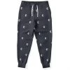 Subliminator Yin Yang 3D Unisex Fleece Joggers In Charcoal