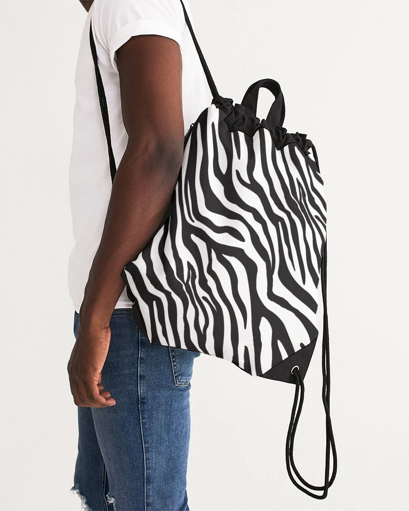 Harlow & Lloyd Zebra Print Canvas Drawstring Bag Bags 6 Harlow & Lloyd Zebra Print Canvas Drawstring Bag Bags