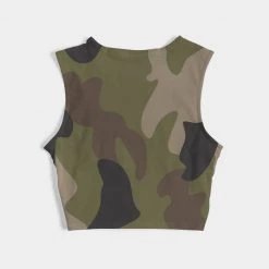 Harlow & Lloyd Woodland Camo Women's Twist-Front Tank