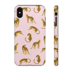 Printify Accessories Pink Leopards Tough Phone Case