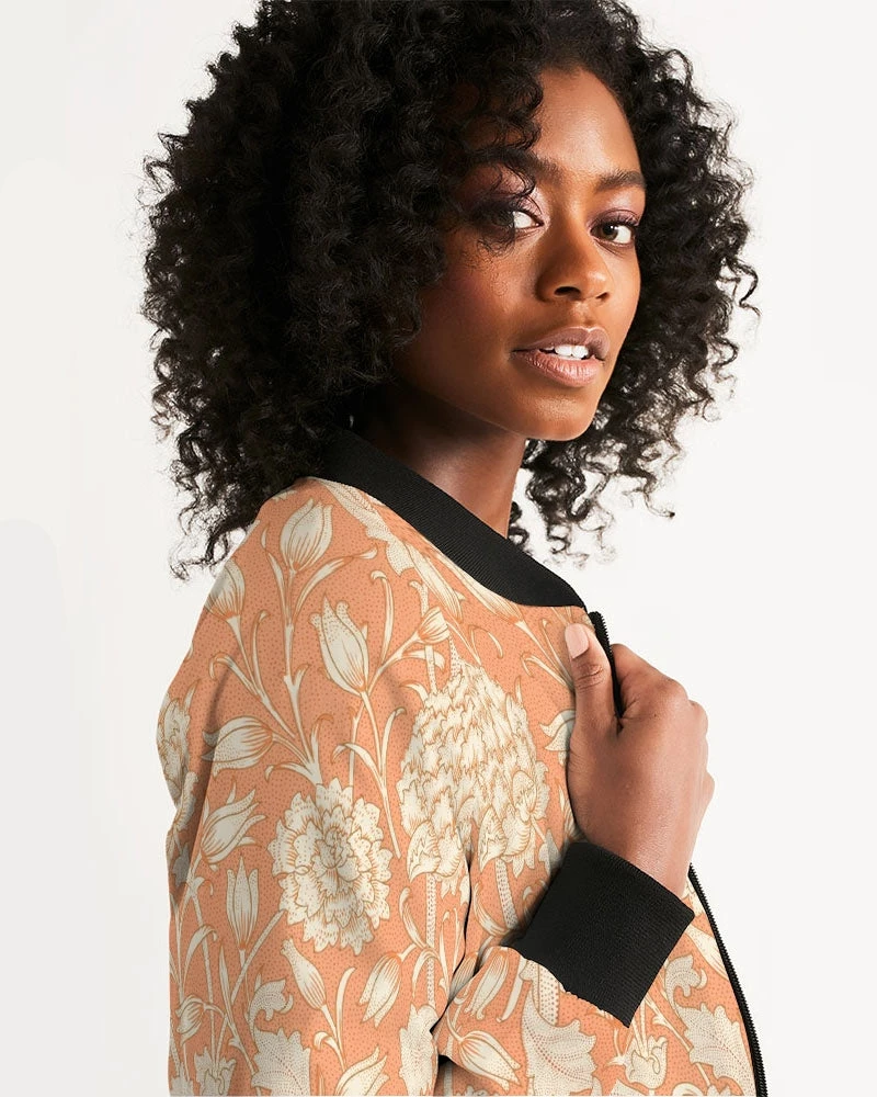 Harlow & Lloyd Vintage Tulip Women's Bomber Jacket 7 Harlow & Lloyd Vintage Tulip Women's Bomber Jacket