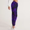 Harlow & Lloyd Pants & Joggers Midnight Purple Floral Lightweight Women's Track Pants