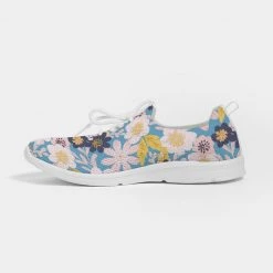 Harlow & Lloyd Shoes Blue Frisky Floral Women's Lace Up Flyknit Shoe