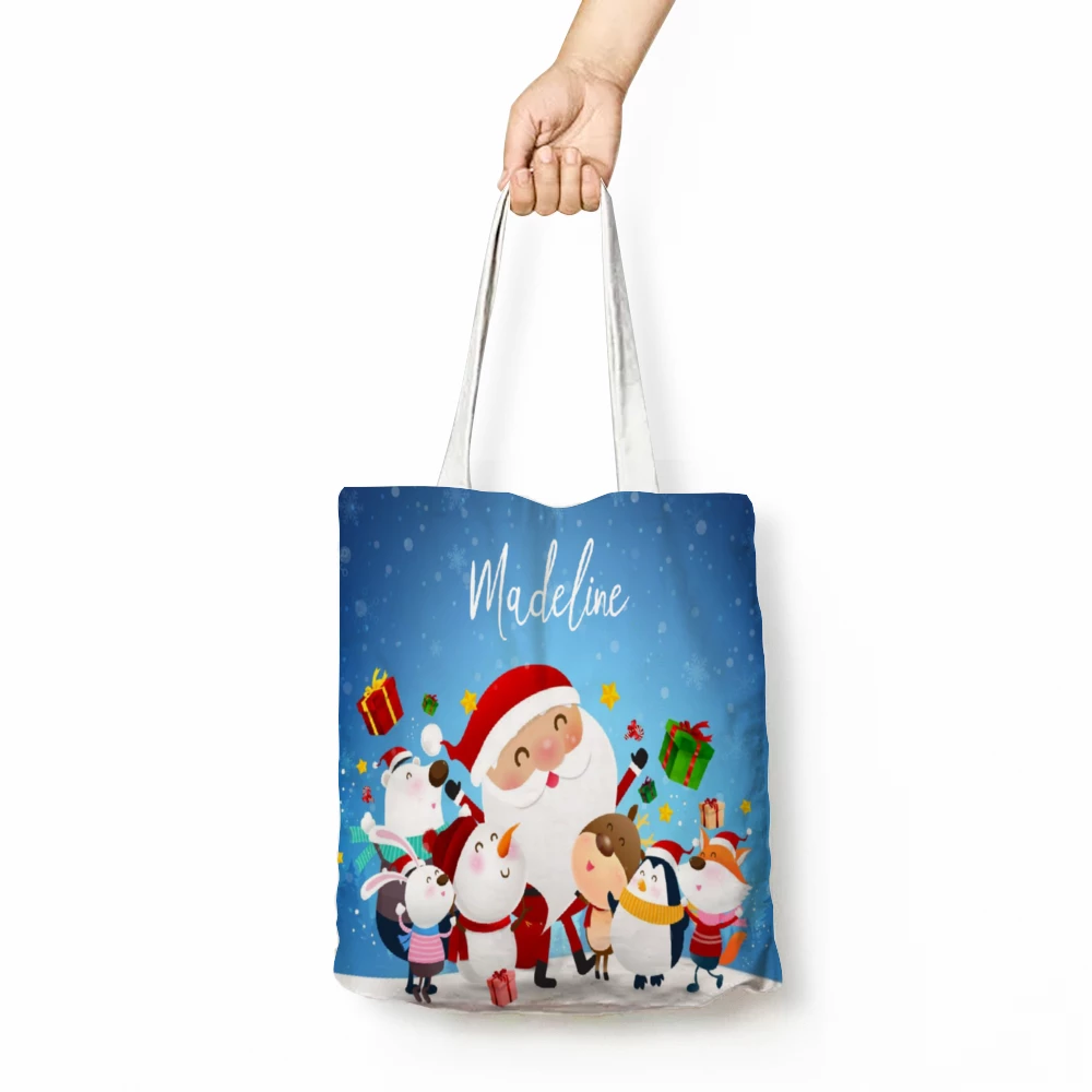 ThisNew Personalized Christmas Tote With Inner Zip Pocket 7 ThisNew Personalized Christmas Tote With Inner Zip Pocket