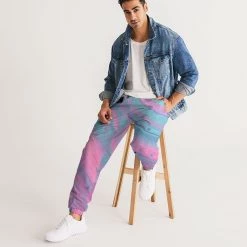 Harlow & Lloyd Marshmallow Marbled Men's Lightweight Track Pants