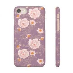 Printify Orange Peonies Floral Rose Phone Case