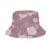 Harlow & Lloyd Accessories Orange Peonies Floral Rose Bucket Hat