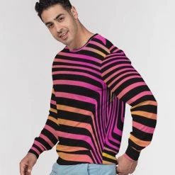 Harlow & Lloyd Sweatshirts & Pullovers Neon Sunrise Classic French Terry Crewneck Pullover Sweatshirt