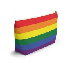 Printify Accessories Personalized Rainbow Accessory Pouch W T-bottom