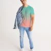 Harlow & Lloyd Green Peach Dots Men's Tee
