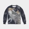 Harlow & Lloyd Perched Peacocks French Terry Pullover Sweatshirt Sweatshirts & Pullovers