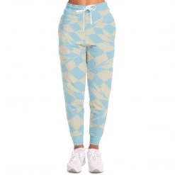 Subliminator Blue & Vanilla Ripple Check Unisex Joggers Pants & Joggers