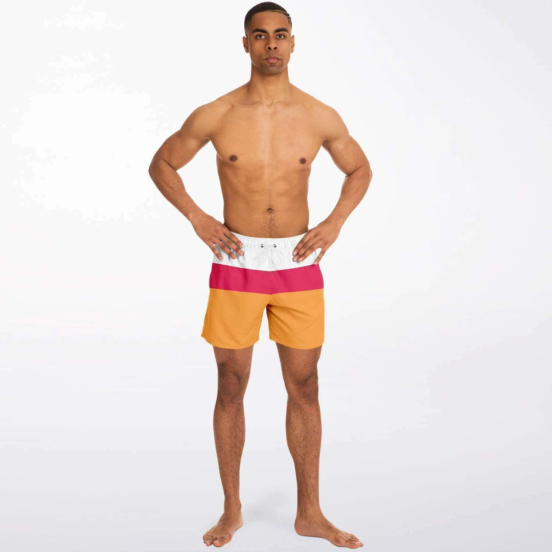 Subliminator Men Sweet Tangerine Swim Shorts 5 Subliminator Men Sweet Tangerine Swim Shorts