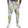 Subliminator Blue Frisky Floral Unisex Fleece Joggers
