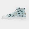 Harlow & Lloyd Dog Pawty Women's Hightop Canvas Shoe Shoes