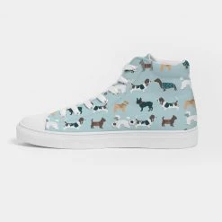 Harlow & Lloyd Dog Pawty Women's Hightop Canvas Shoe Shoes