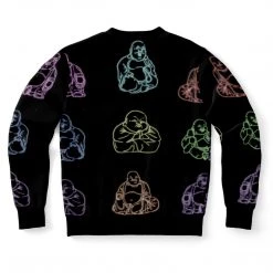 Subliminator Neon Buddhas Black Unisex Fleece Sweatshirt Sweatshirts & Pullovers 17 Subliminator Neon Buddhas Black Unisex Fleece Sweatshirt Sweatshirts & Pullovers