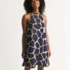 Harlow & Lloyd Regal Giraffe Women's Halter Dress