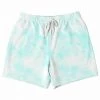 Subliminator Blue Cloud Pastel Tie Dye Fleece Shorts