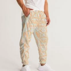 Harlow & Lloyd Green & Orange Snake Print Men's Lightweight Track Pants 12 Harlow & Lloyd Green & Orange Snake Print Men's Lightweight Track Pants