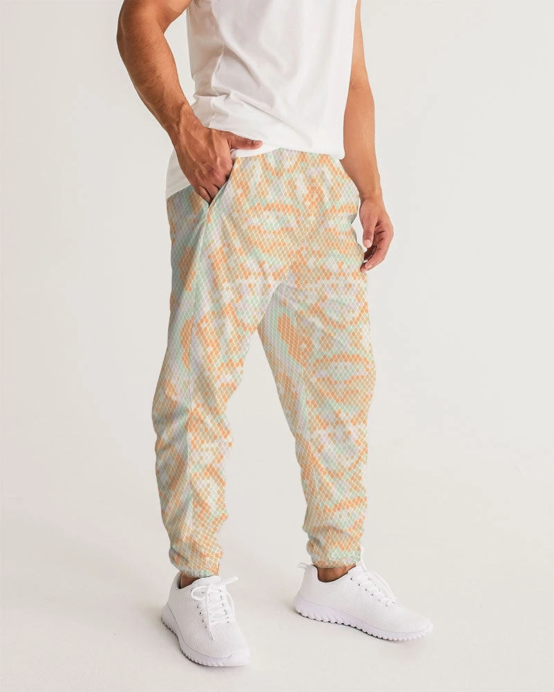 Harlow & Lloyd Green & Orange Snake Print Men's Lightweight Track Pants 5 Harlow & Lloyd Green & Orange Snake Print Men's Lightweight Track Pants