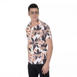 Harlow & LLoyd Jungle Leopard White Short Sleeve Shirt 12 Harlow & LLoyd Jungle Leopard White Short Sleeve Shirt