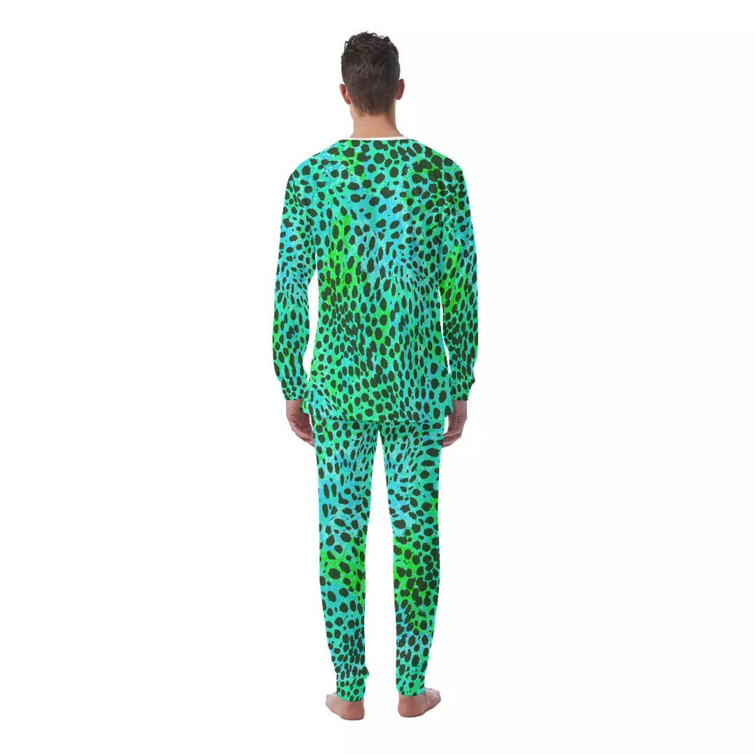 Harlow & LLoyd Neon Green Leopard Men's PJ Set 6 Harlow & LLoyd Neon Green Leopard Men's PJ Set