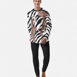 Cheap Harlow & Lloyd Store 16 Harlow & Lloyd Yin Yang Tiger Men's PJ Set Sleepwear / Loungewear