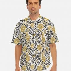 Harlow & LLoyd Shirts Chrysanthemum Drop Shoulder Short Sleeve Shirt