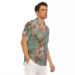 Harlow & Lloyd Shirts Vintage Bird & Tropical Palm V-Neck Short Sleeve Shirt 13 Harlow & Lloyd Shirts Vintage Bird & Tropical Palm V-Neck Short Sleeve Shirt