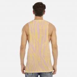 Harlow & LLoyd Dust Storm Zebra Long Tank Top T Shirts & Tanks