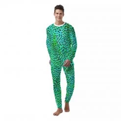 Harlow & LLoyd Neon Green Leopard Men's PJ Set